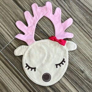 Christmas Reindeer Baby Bib